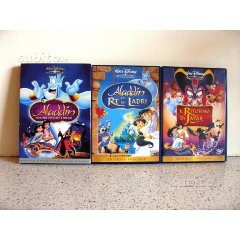 Disney - trilogia aladdin - 1^ ediz. 4 dvd
