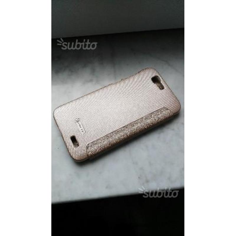 Cover Huawei ascend g7 oro gold sparkling