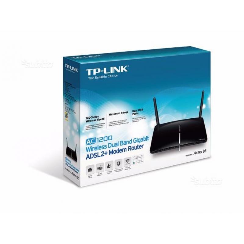 Modem router tp-link archer d5 dual band ac1200