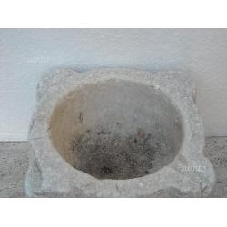 Mortaio pietra epoca 1200 XIII romanico pugliese