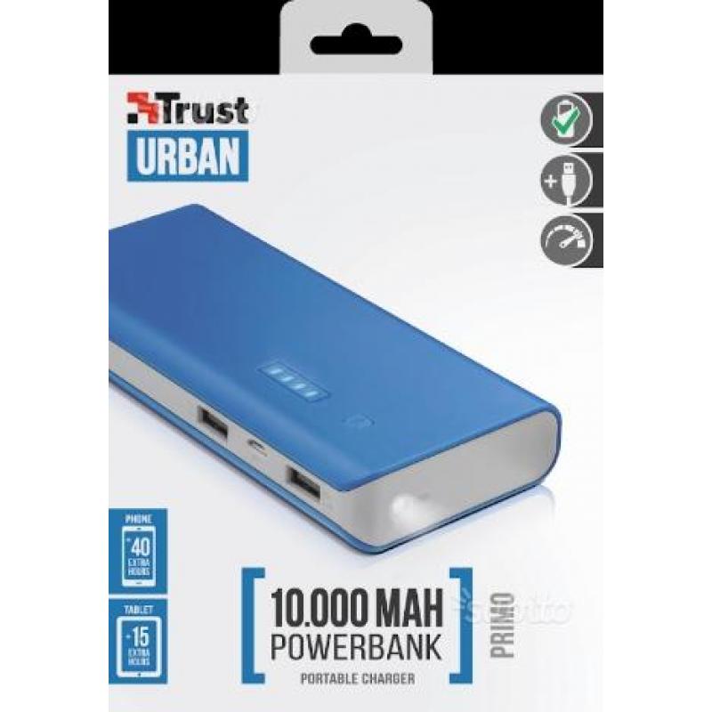 TRUST POWER BANK 10000 Mah 2 USB